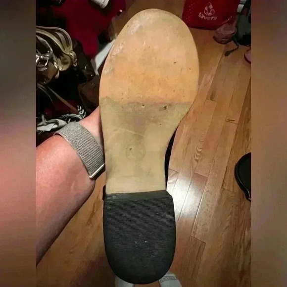 MICHAEL KORS FULTON HARNESS BLACK MOCHA LEATHER RIDING BOOTS WOMENS SIZE 8 - Picture 4 of 9